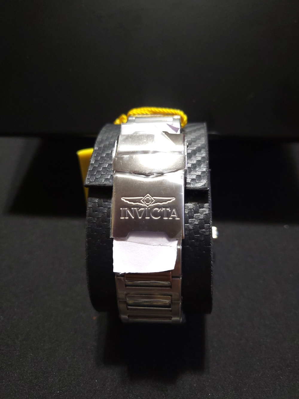 New!Invicta Silver Watch with Yellow Dial and Racing Model Set Watch Model 50420 - Picture 4 of 9